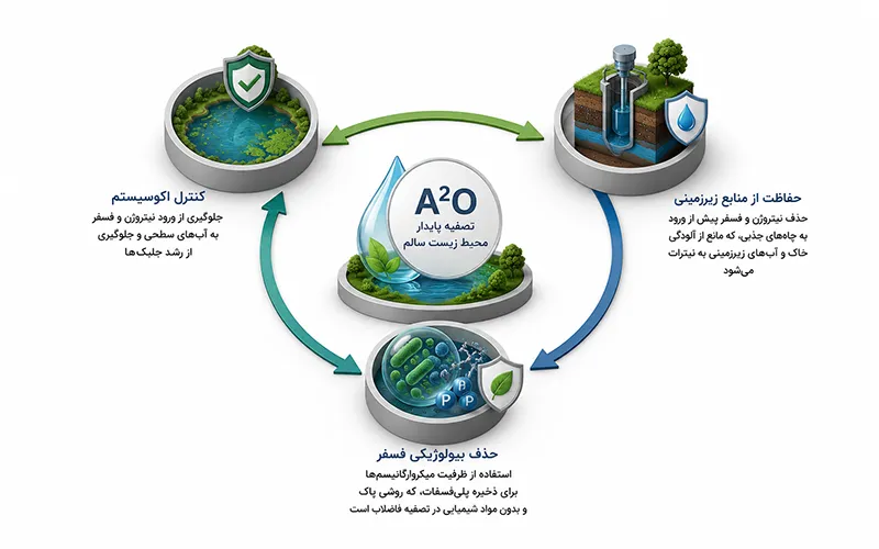 مزایای تصفیه فاضلاب به روش A2O